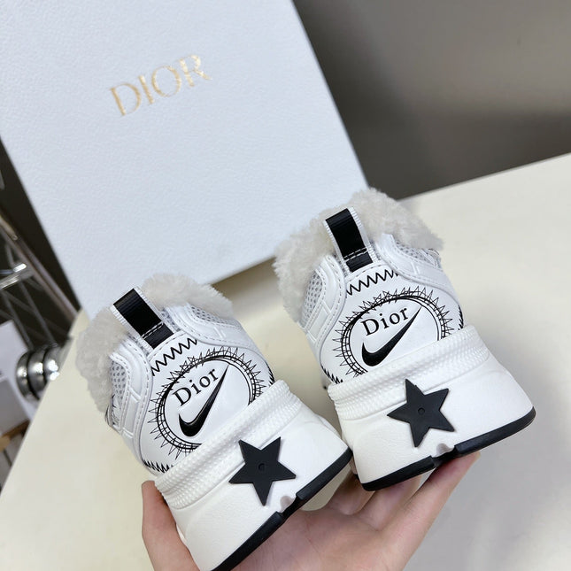DIOR CHRONO SNEAKER 25S IN WHITE LAMBSKIN AND MESH FABRIC STYLE 2