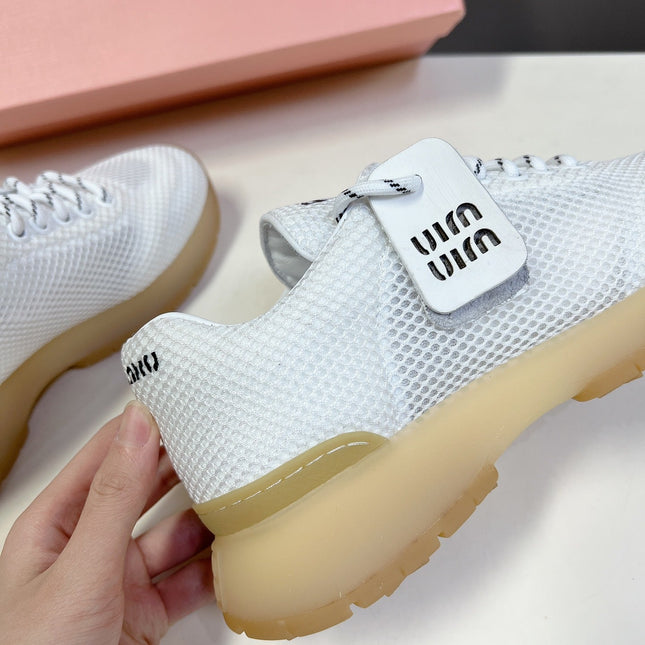 BASIC SNEAKERS IN WHITE MESH