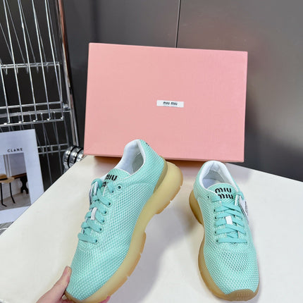 BASIC SNEAKERS IN TURQUOISE MESH