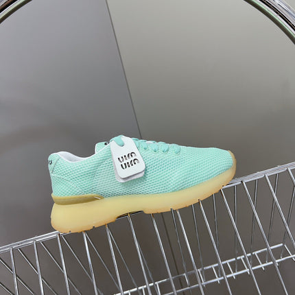 BASIC SNEAKERS IN TURQUOISE MESH