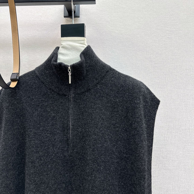 HERMES 25S SLEEVELESS CREW-NECK KNIT DRESS 306