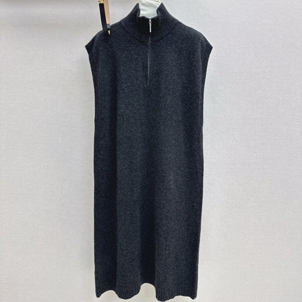 HERMES 25S SLEEVELESS CREW-NECK KNIT DRESS 306