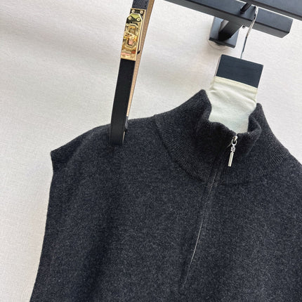 HERMES 25S SLEEVELESS CREW-NECK KNIT DRESS 306