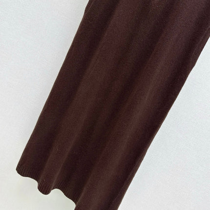 HERMES 25S SLEEVELESS CREW-NECK KNIT DRESS 313