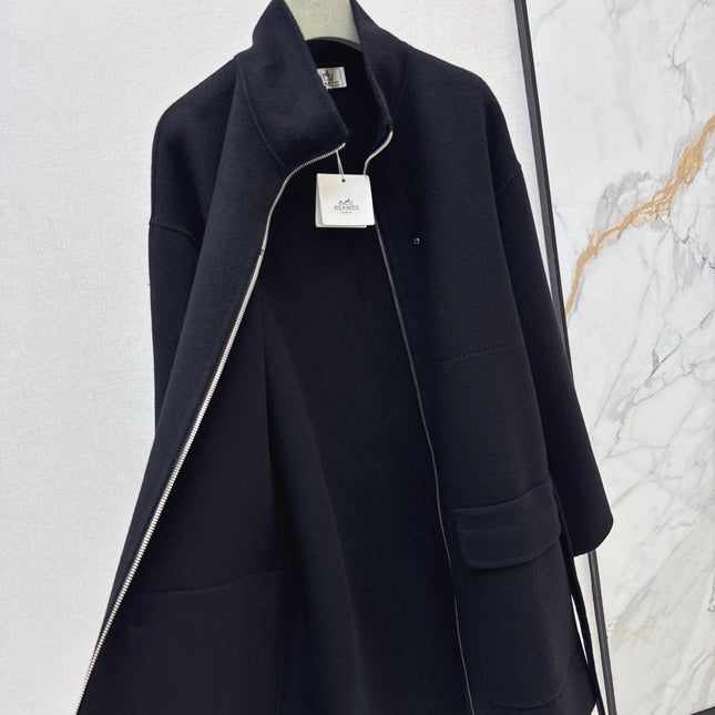 HERMES 25S STAND-COLLAR ZIP-UP JACKET 037