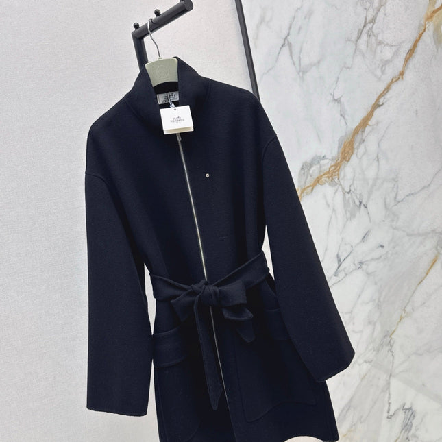 HERMES 25S STAND-COLLAR ZIP-UP JACKET 037