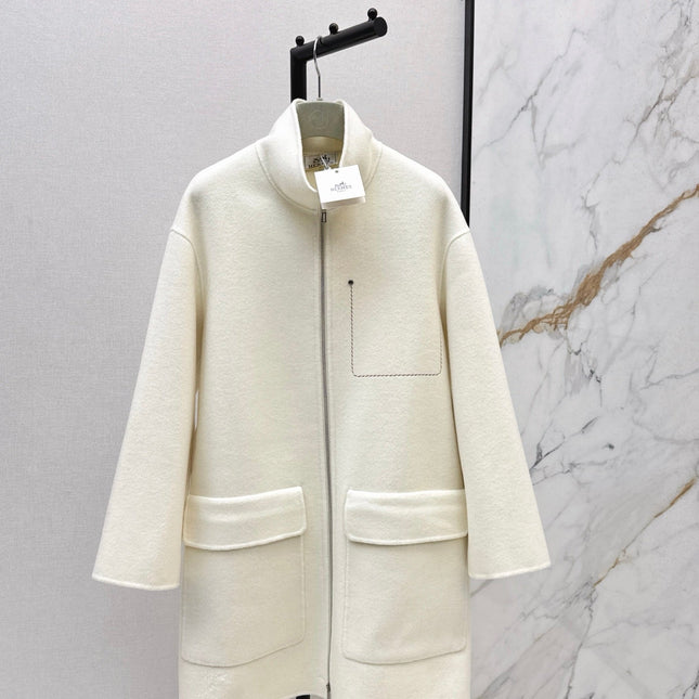 HERMES 25S STAND-COLLAR ZIP-UP JACKET 036