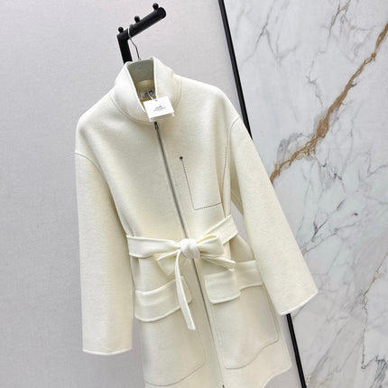 HERMES 25S STAND-COLLAR ZIP-UP JACKET 036