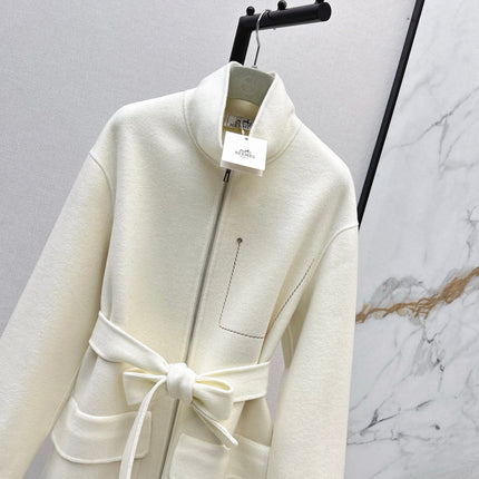 HERMES 25S STAND-COLLAR ZIP-UP JACKET 036