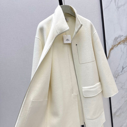 HERMES 25S STAND-COLLAR ZIP-UP JACKET 036