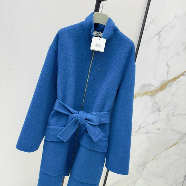 HERMES 25S STAND-COLLAR ZIP-UP JACKET 96710