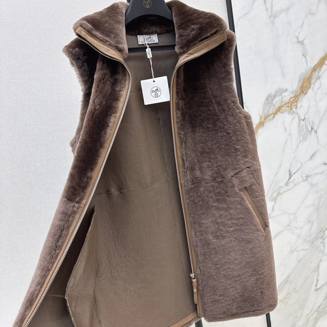 HERMES 25S FUR VEST 668406