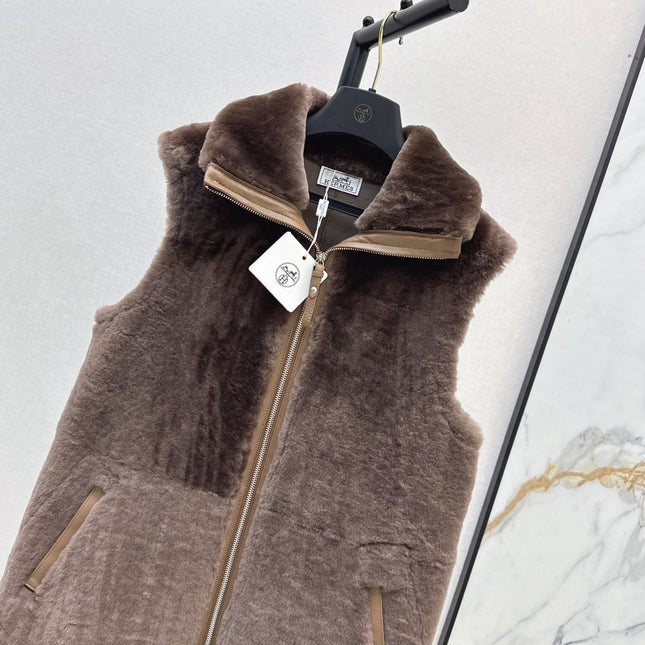 HERMES 25S FUR VEST 668406