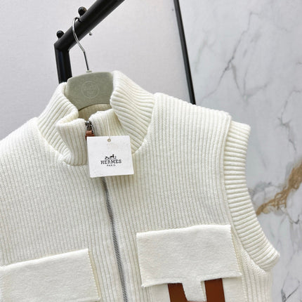 HERMES 25S SLEEVELESS KNIT VEST 235