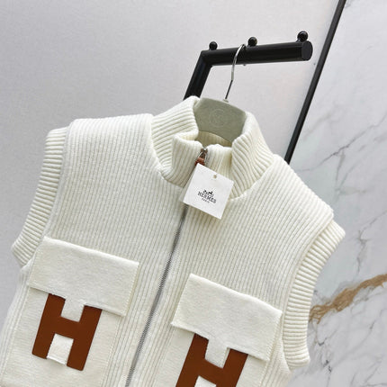 HERMES 25S SLEEVELESS KNIT VEST 235
