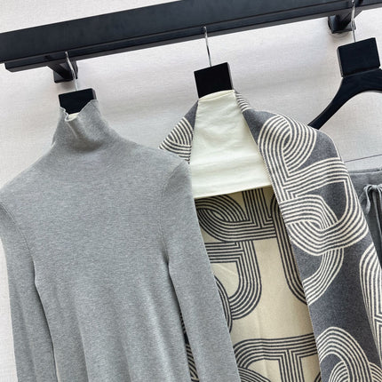 HERMES 25S THREE-PIECE KNIT SET 223