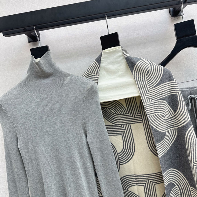 HERMES 25S THREE-PIECE KNIT SET 223