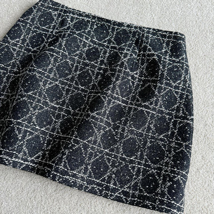DIOR 25S PLEATED PLAID SKIRT STYLE 009