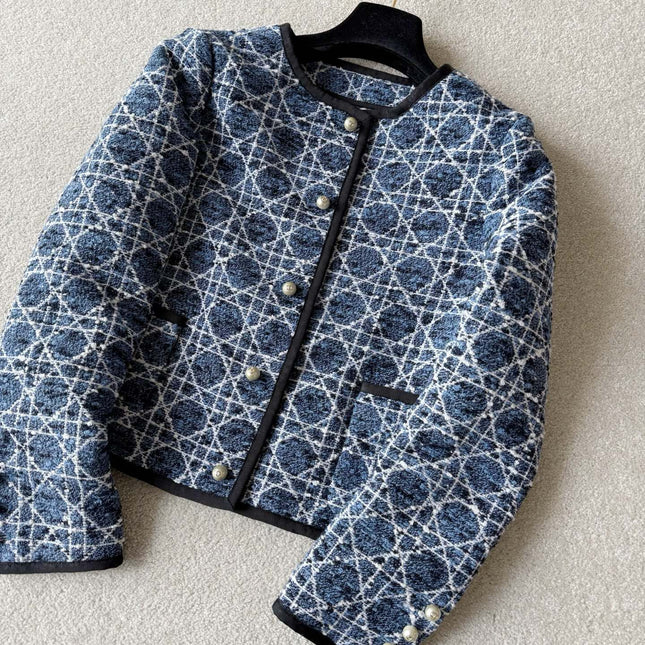 DIOR 25S CANNAGE CROPPED JACKET STYLE 056