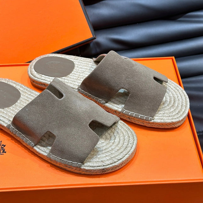 HM ANTIGUA ESPADRILLE SANDAL PEANUT SUEDE
