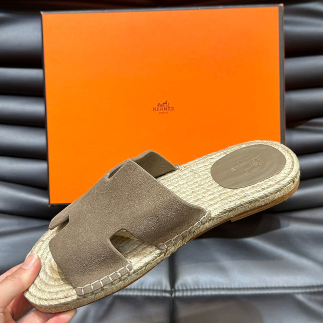 HM ANTIGUA ESPADRILLE SANDAL PEANUT SUEDE