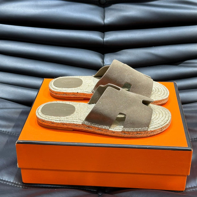 HM ANTIGUA ESPADRILLE SANDAL PEANUT SUEDE