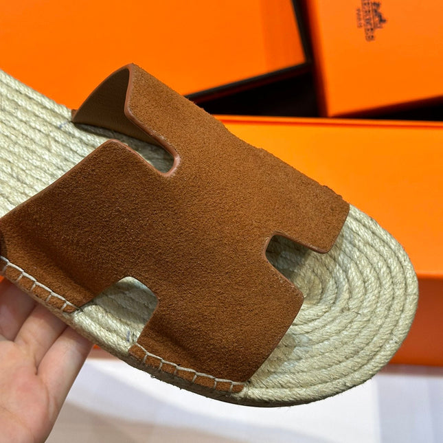 HM ANTIGUA ESPADRILLE SANDAL CLAY SUEDE