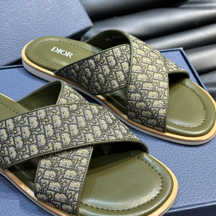 CD ALIAS SANDAL OLIVE JACQUARD