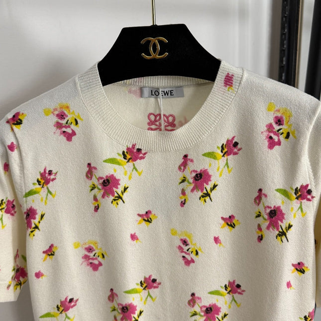 LOEWE SHORT-SLEEVE KNIT TOP STYLE 94