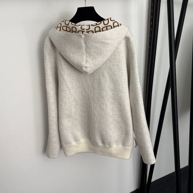 HERMES 25S REVERSIBLE CASHMERE SWEATER JACKET 113