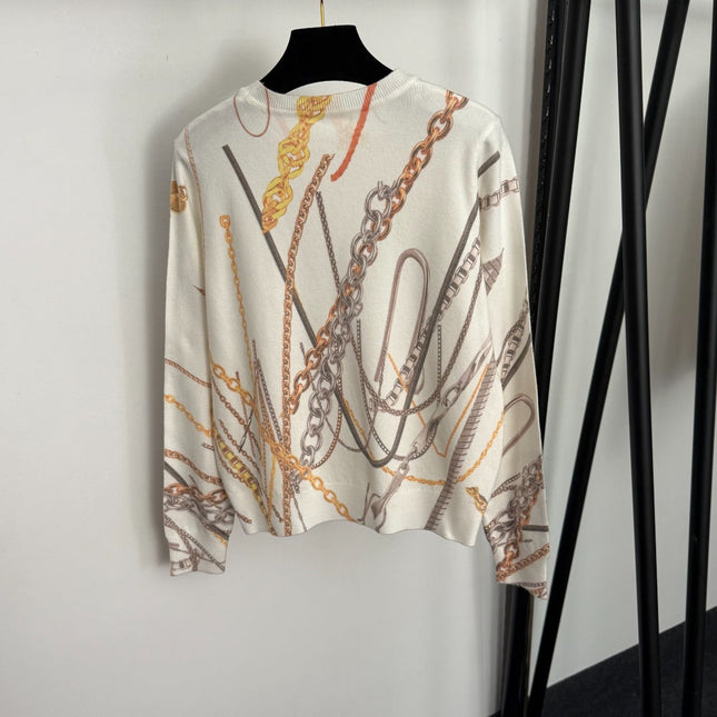 HERMES 25S LONG-SLEEVE KNIT SWEATER 272