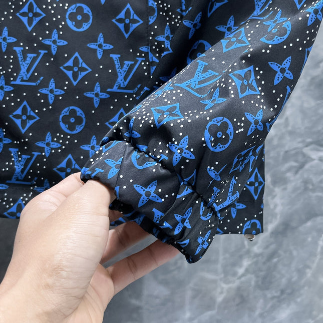 LV COBALT BLUE MIX BLACK MONOGRAM JACKET 239572