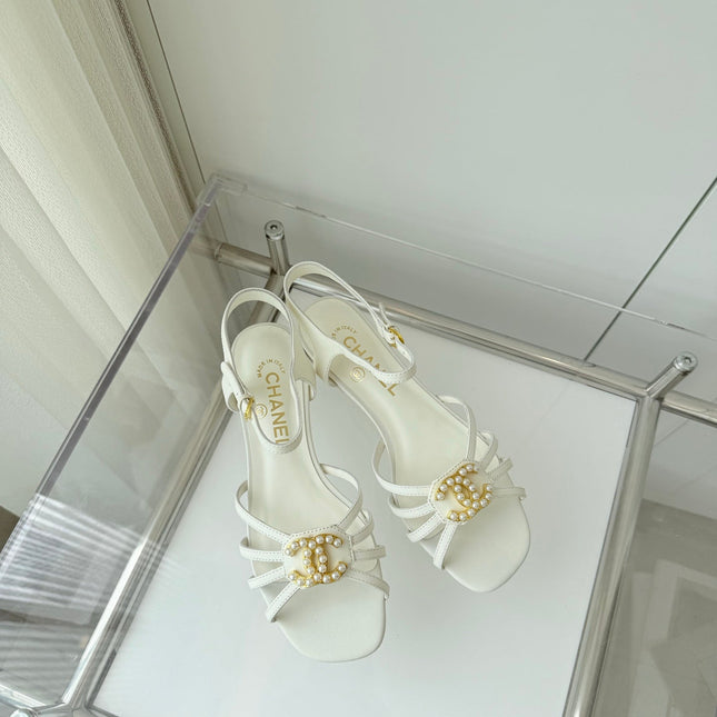 FLAT SANDALS 1 CM IN WHITE LAMBSKIN