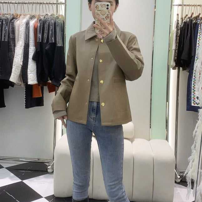 HERMES 25S SHORT SHEEPSKIN JACKET 044