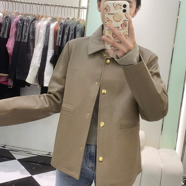 HERMES 25S SHORT SHEEPSKIN JACKET 044