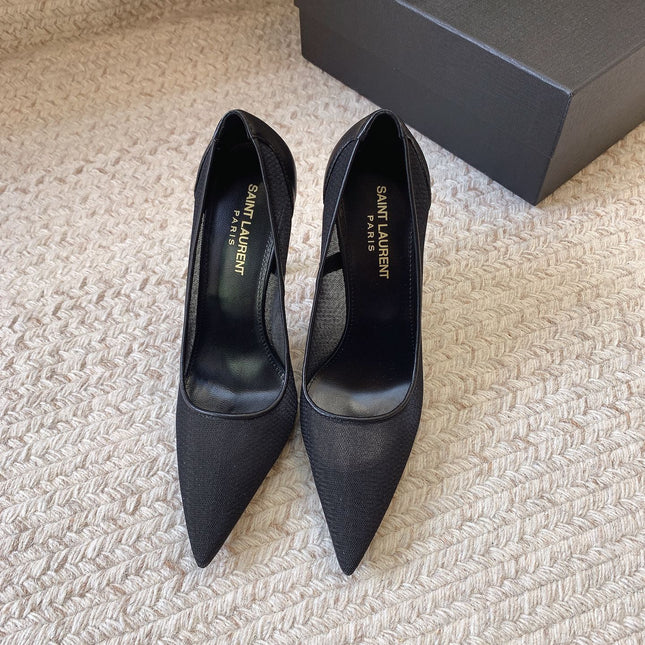 NORMA PUMPS IN BLACK MESH