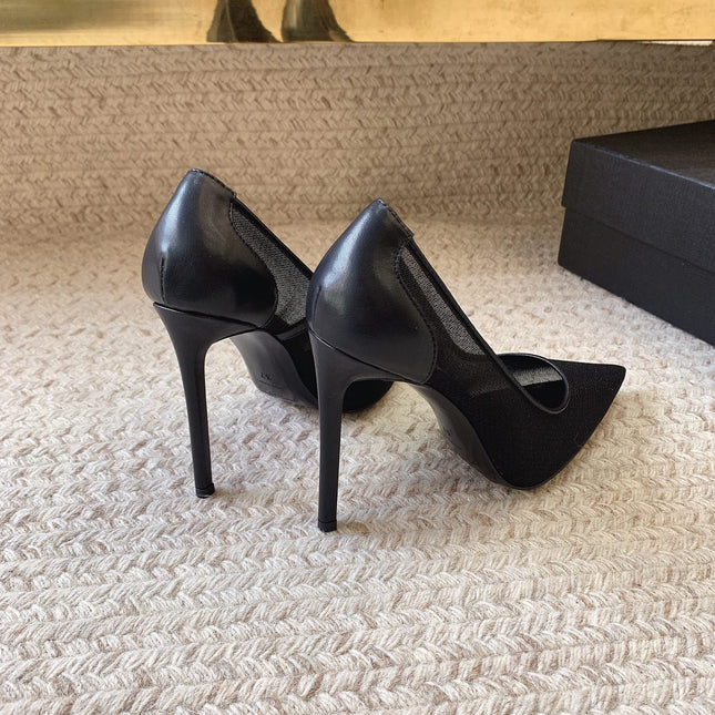 NORMA PUMPS IN BLACK MESH