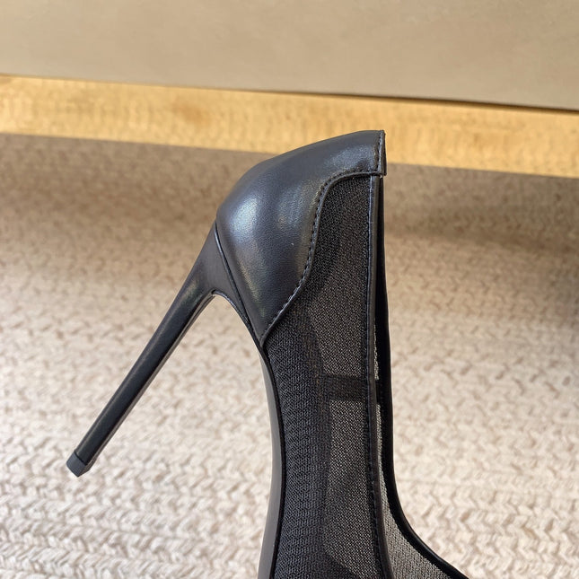 NORMA PUMPS IN BLACK MESH
