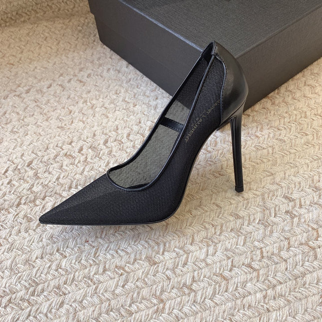 NORMA PUMPS IN BLACK MESH