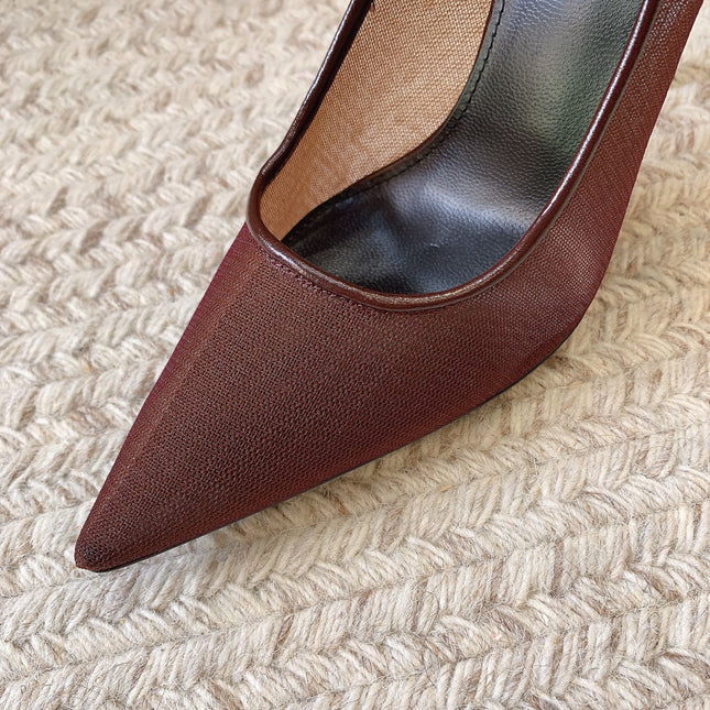 NORMA PUMPS IN CHESTNUT MESH