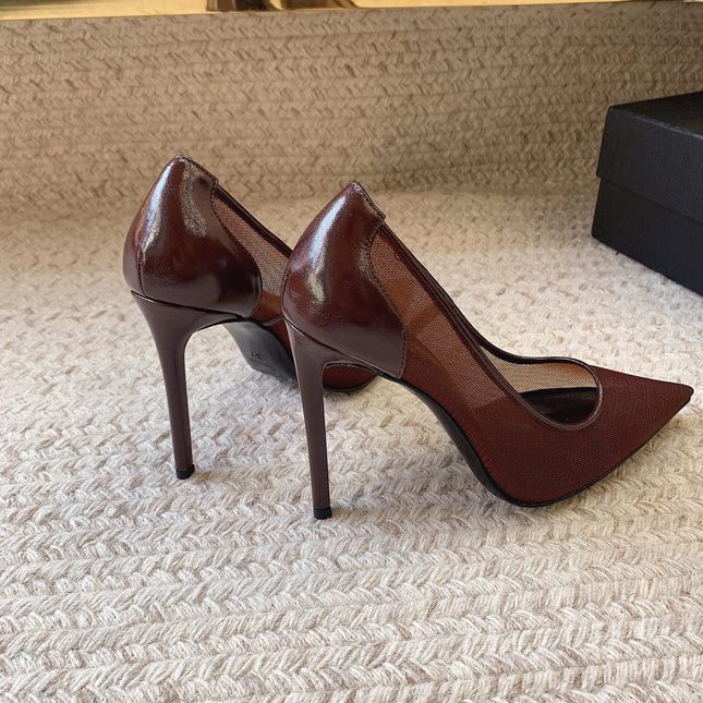 NORMA PUMPS IN CHESTNUT MESH