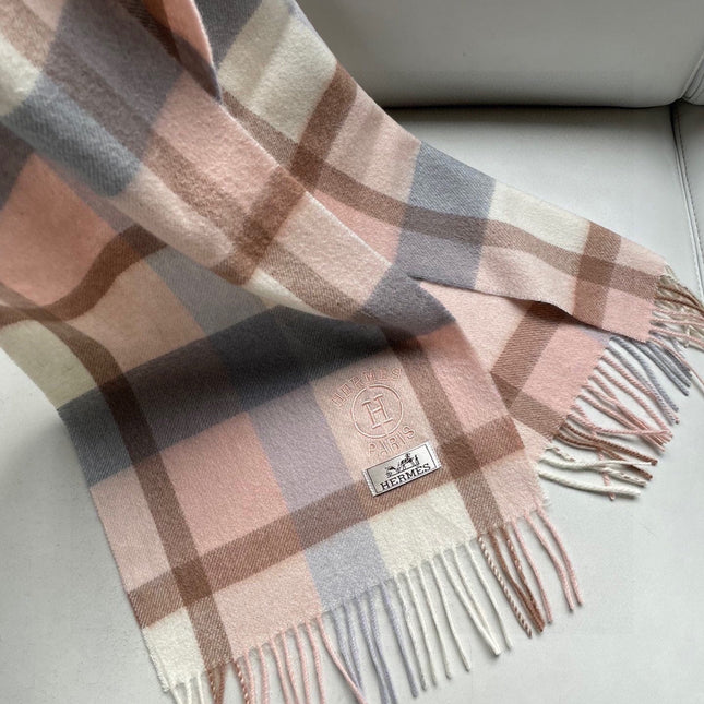 SCARF 180 CM IN LIGHT PINK CARO CASHMERE