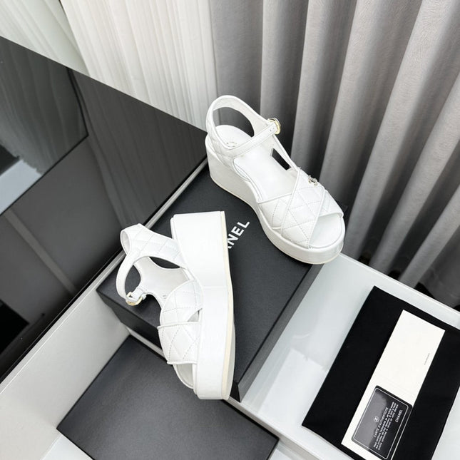 high heel sandal white quilted lambskin 95