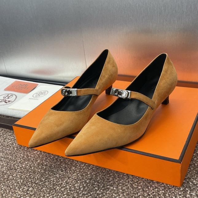 KIARA 40 MM PUMP IN BRONZE BROWN SUEDE