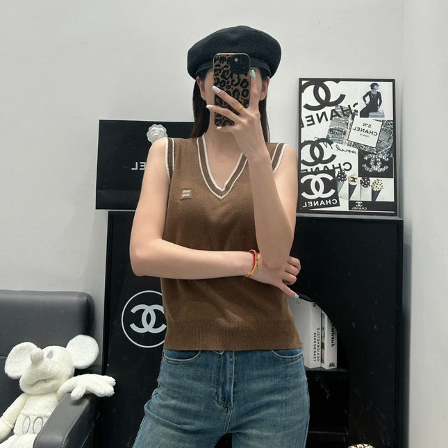 Miu 25 V- Gile Brown Wool 232024