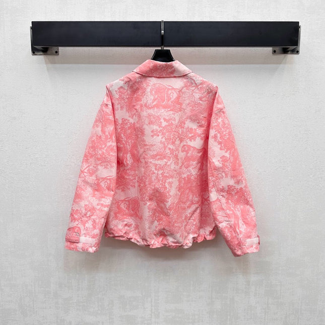 DIOR JACKET WITH TURN-DOWN COLLAR IN PINK