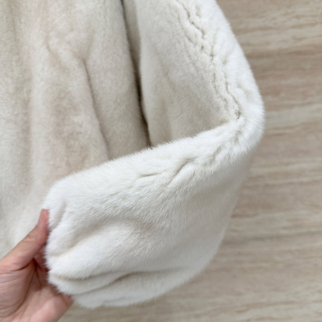 HERMES 25S SHORT MINK FUR COAT 199