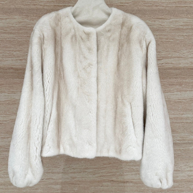 HERMES 25S SHORT MINK FUR COAT 199