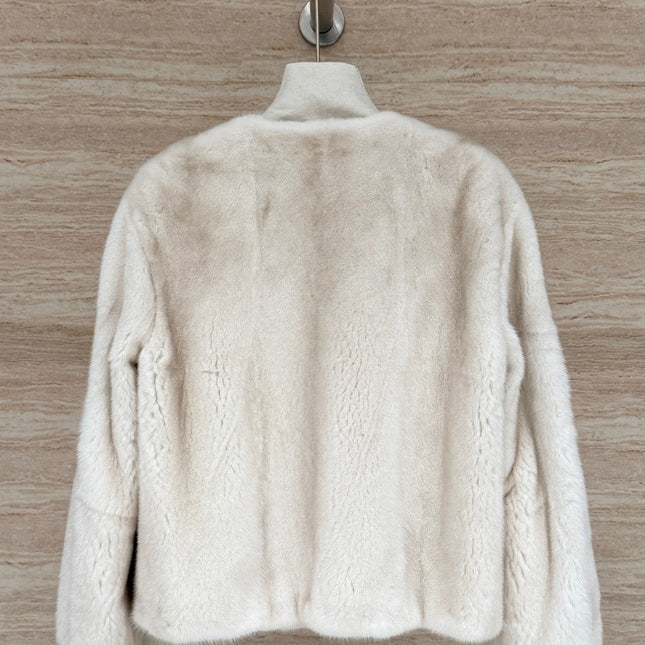HERMES 25S SHORT MINK FUR COAT 199