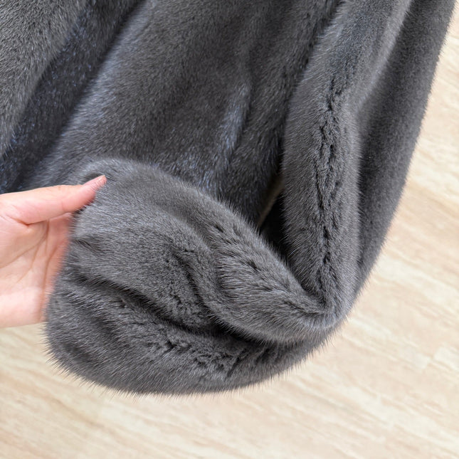 HERMES 25S SHORT MINK FUR COAT 177